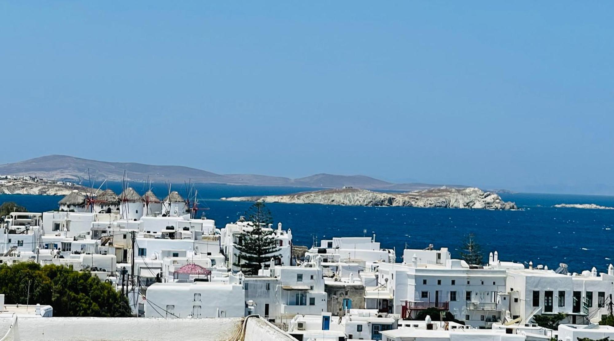 公寓 Mykonian Starling - Town N' Sunset View Mykonos Town